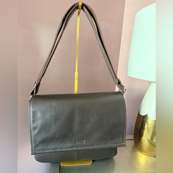 PICARD Milano Business Bag Café NWOT - Picture 9 of 15